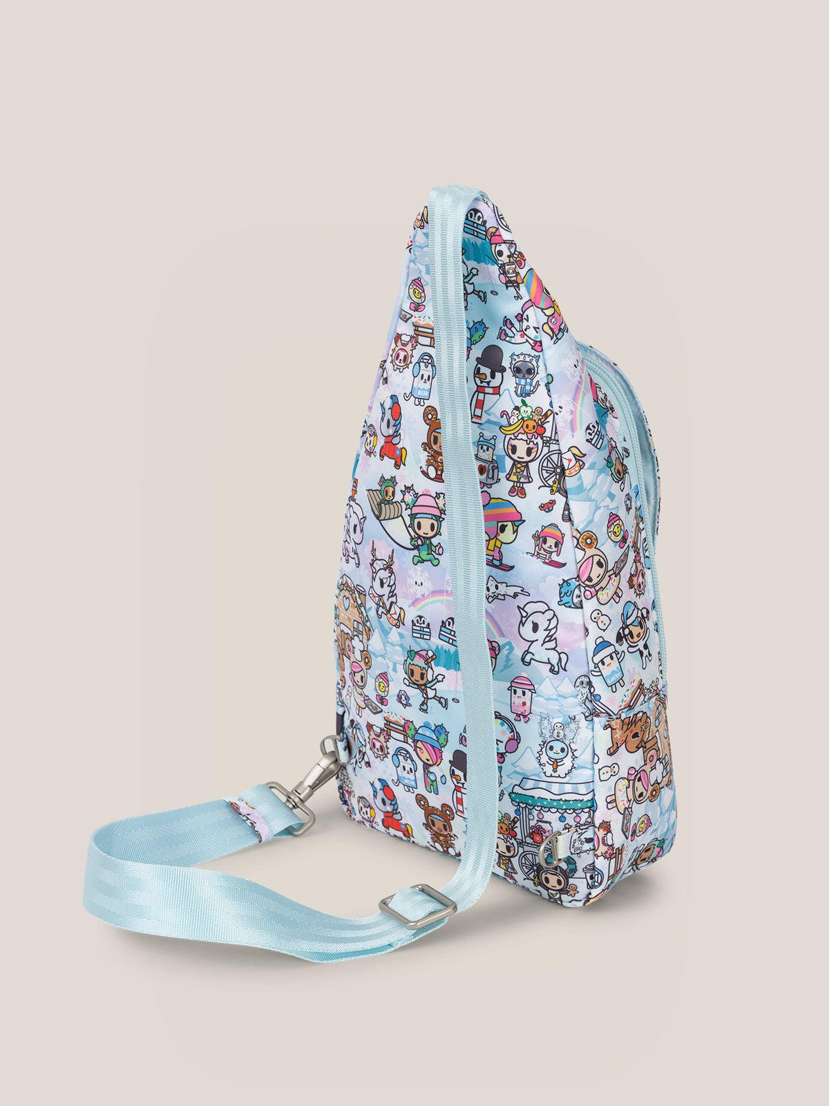 Ju-Ju-Be Tokidoki Snow Day Crossbody Sling Diaper Bag - Ice Blue