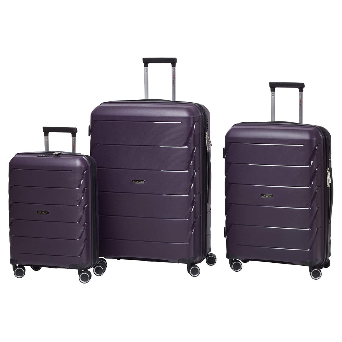 Mancini Melbourne Expandable Polypropylene Spinner Luggage