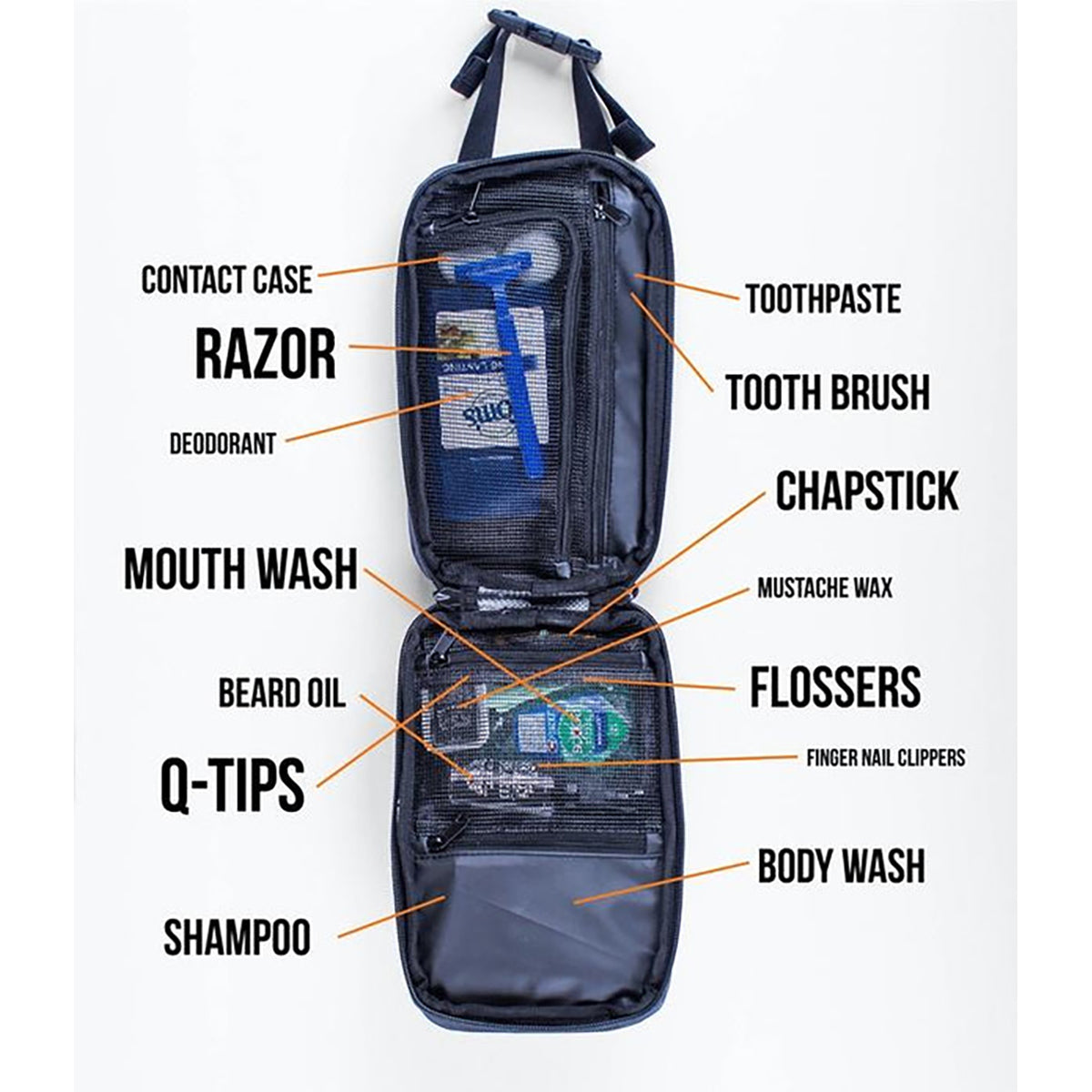 Gravel V1 Explorer Slim Traveling Lighter Toiletry Bag