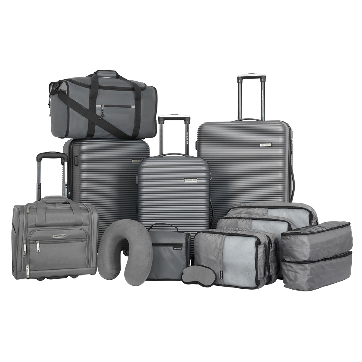 Travelers Club Riddock 14 Piece Luggage and Travel Accessories Set