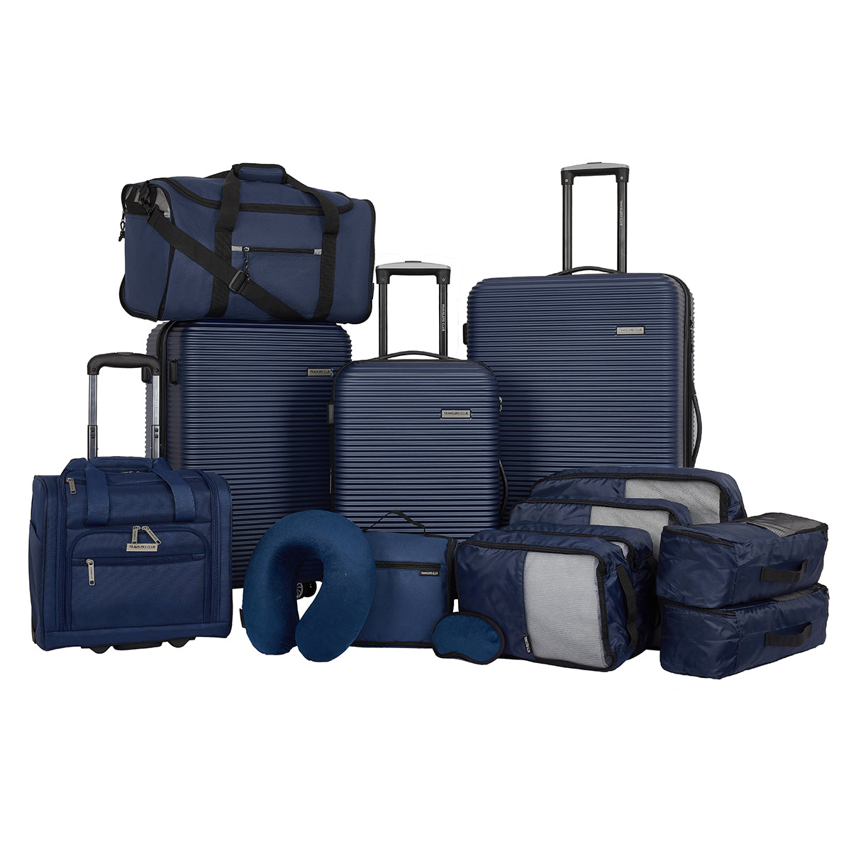 Travelers Club Riddock 14 Piece Luggage and Travel Accessories Set