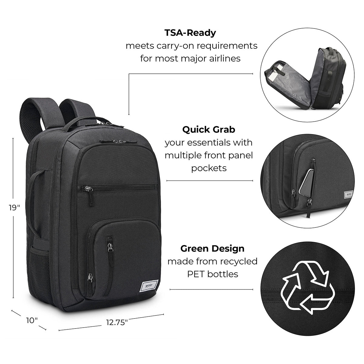 Solo Grand Travel TSA Backpack