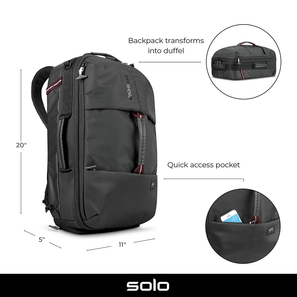 Solo All-Star Backpack/Duffle Bag