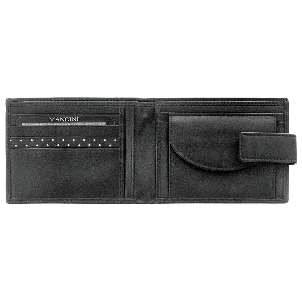 Mancini Men's RFID Secure Wallet with Coin Pocket