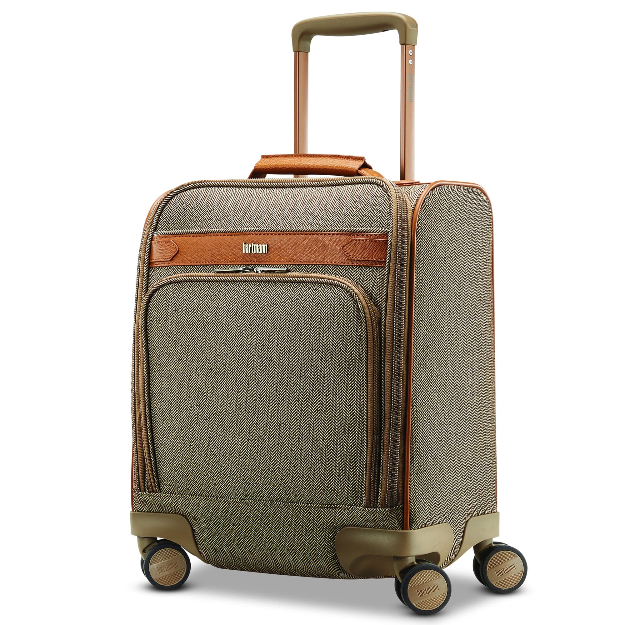 Hartmann Herringbone Deluxe Carry On Underseat Spinner Luggage