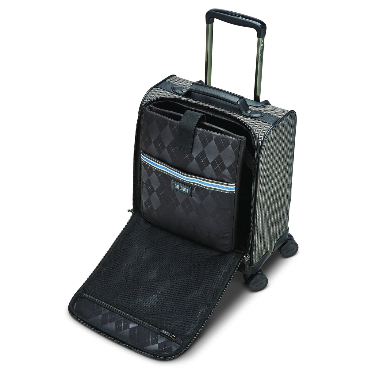 Hartmann Herringbone Deluxe Carry On Underseat Spinner Luggage
