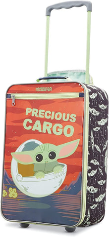 American Tourister Kids' Disney Softside Carry-On 18" Upright Luggage - Star Wars The Child - Precious Cargo