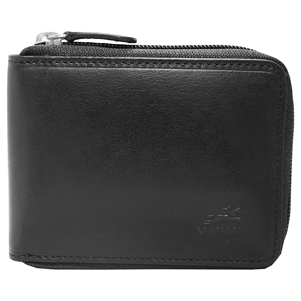 Mancini Boulder Men's RFID Secure Zippered Wallet with Removable Passcase