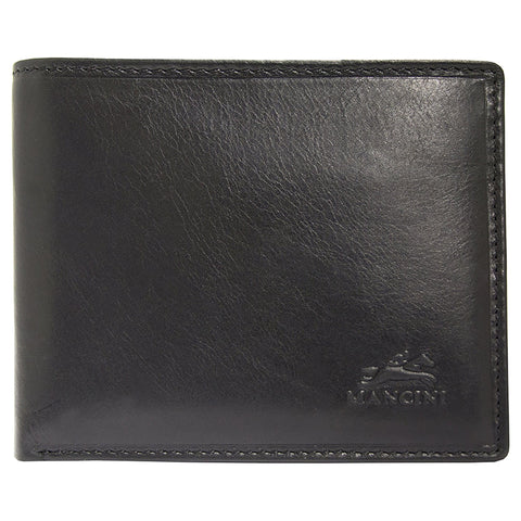 Mancini Boulder Men's RFID Secure Wallet with Removable Passcase and Coin Pocket