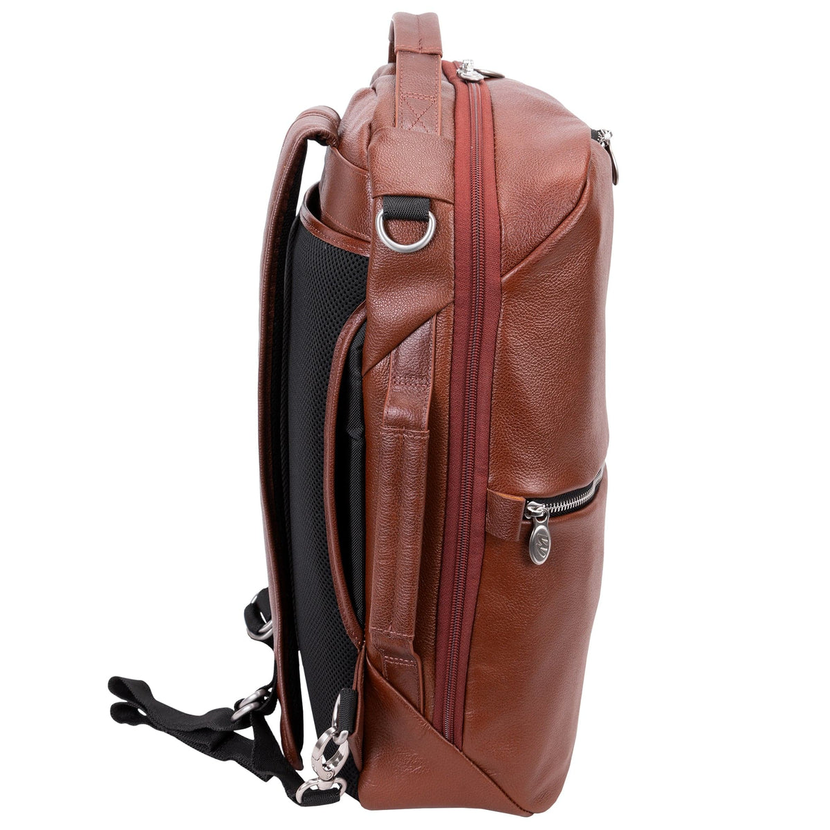 McKlein U Series Eastside 17" Leather Convertible Travel Backpack and Cross-Body Bag