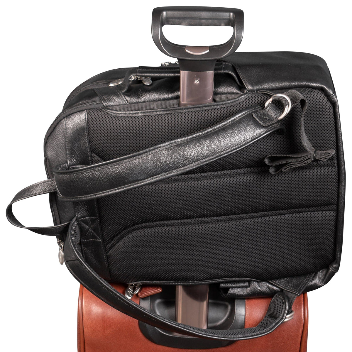 McKlein U Series Englewood 17" Triple Compartment Carry-All Laptop and Tablet Weekend Leather Backpack