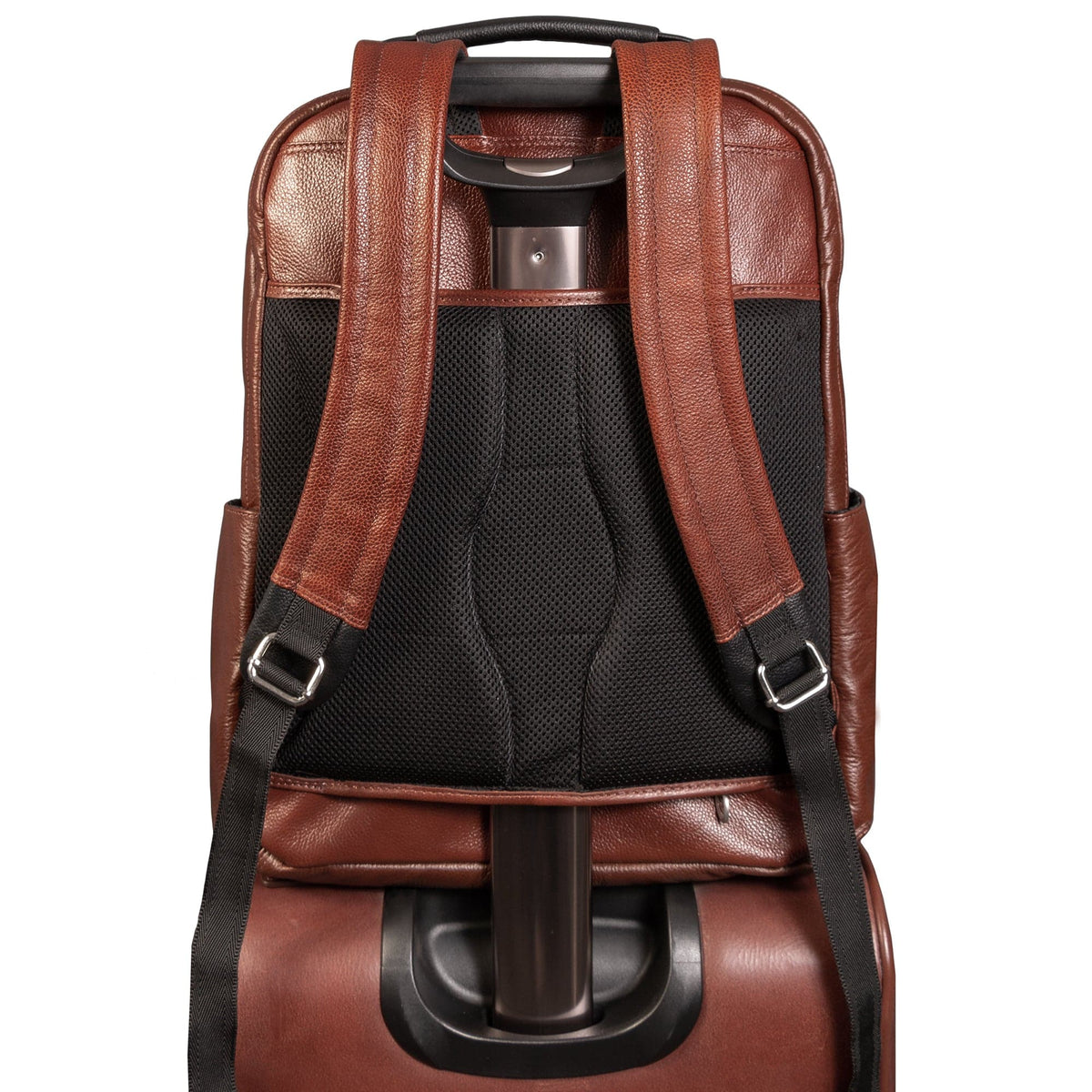 McKlein U Series Logan 17" Two-Tone Dual-Compartment Laptop and Tablet Leather Backpack