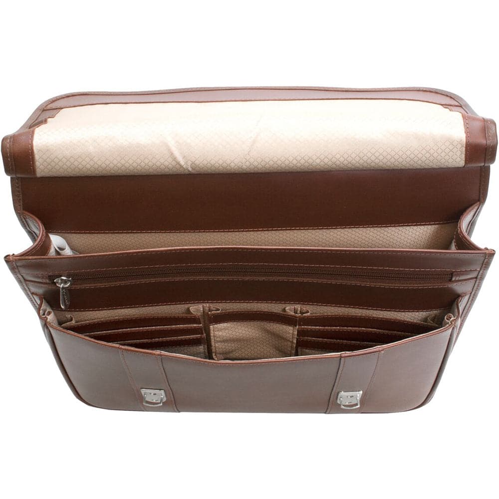 Mcklein USA Signorini 15" Leather Double Compartment Laptop Briefcase 2559