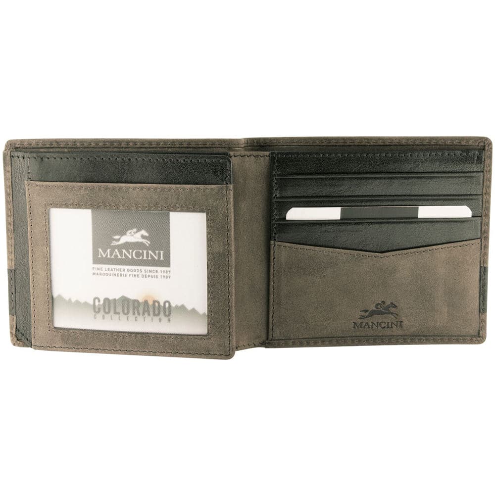 Mancini RFID Secure Men's Trifold Wing Wallet