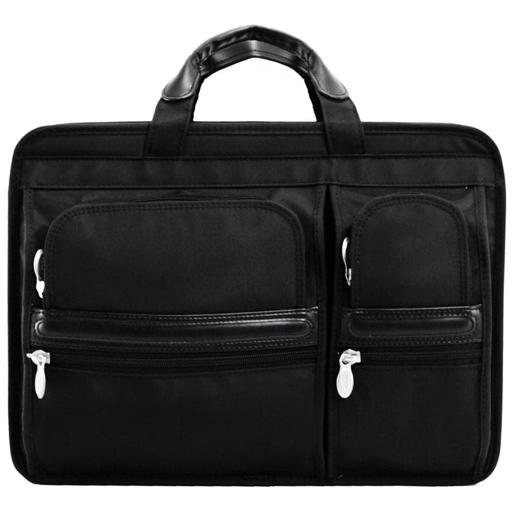 McKlein USA Hubbard 15" Nylon Double Compartment Laptop Briefcase