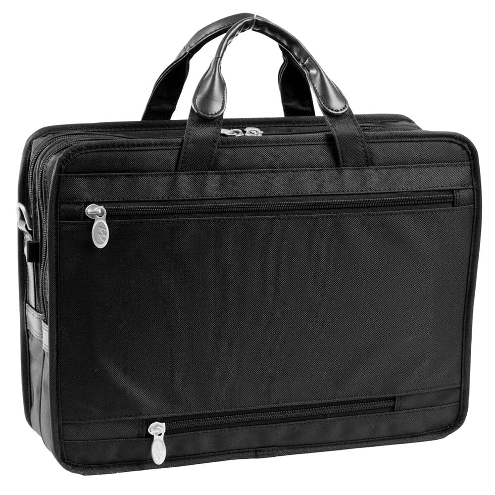 McKlein USA Hubbard 15" Nylon Double Compartment Laptop Briefcase