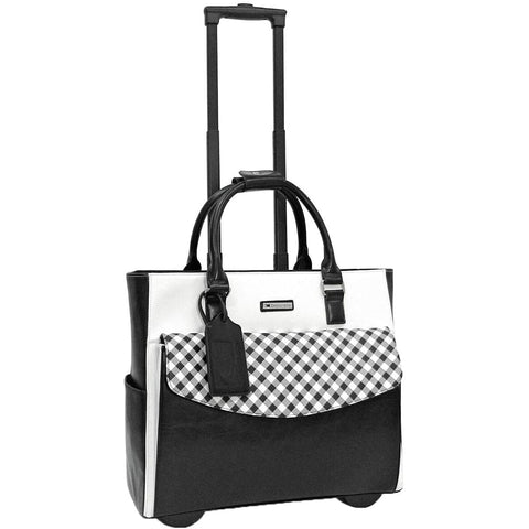 Cabrelli & Co. Fashion Executives Ginny Gingham 15"Rolling Briefcase