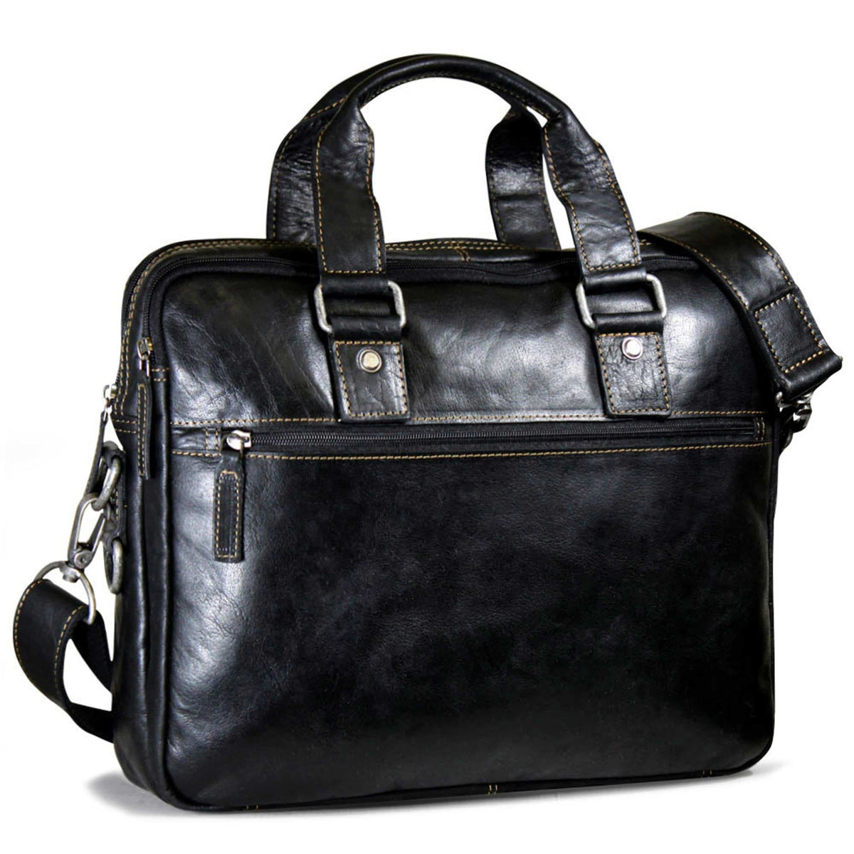 Jack Georges Voyager Professional Zippered Briefcase Bag 7321