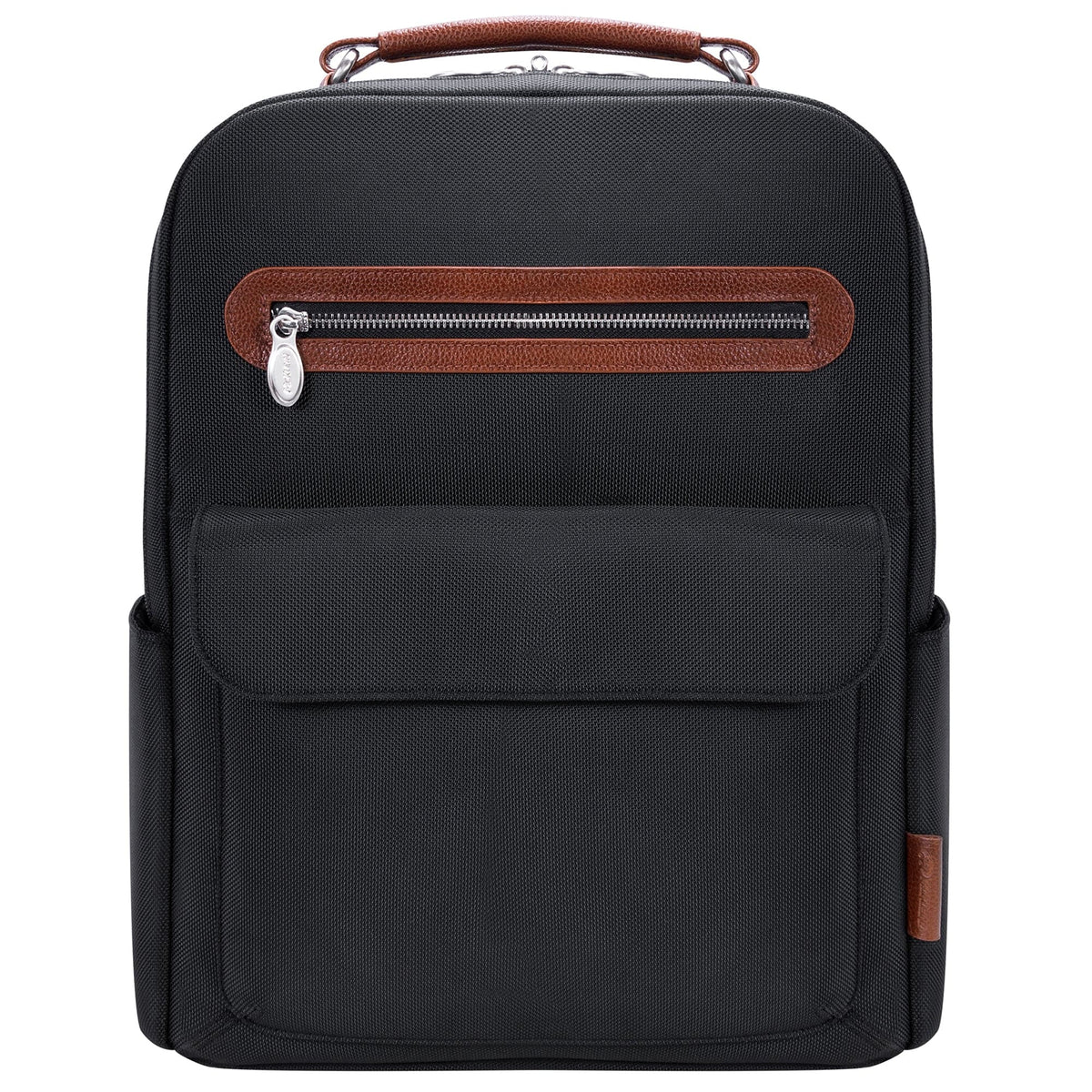 McKlein U Series Logan 17" Two-Tone Dual-Compartment Laptop and Tablet Nylon Backpack - Black
