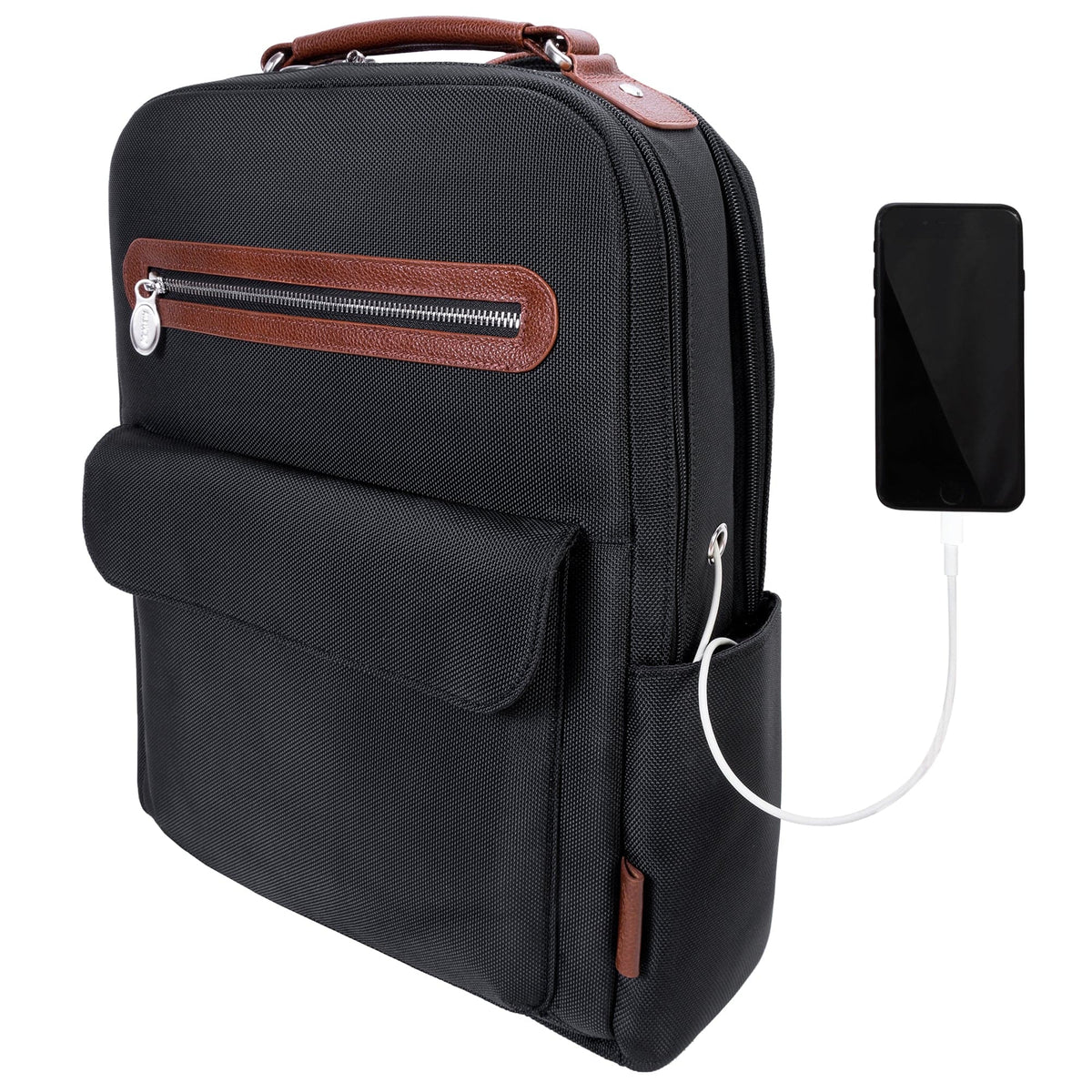 McKlein U Series Logan 17" Two-Tone Dual-Compartment Laptop and Tablet Nylon Backpack