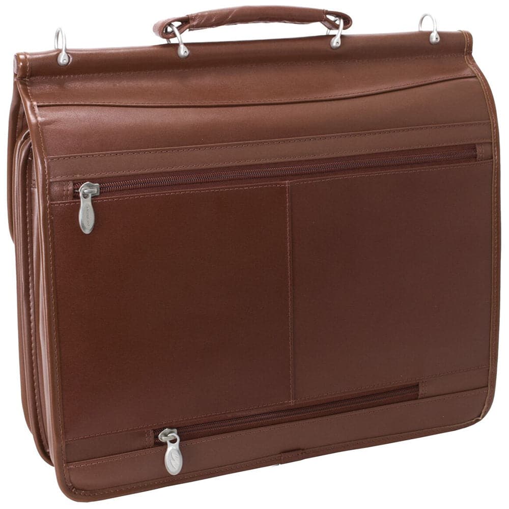 McKlein USA Halsted 15" Leather Double Compartment Laptop Briefcase
