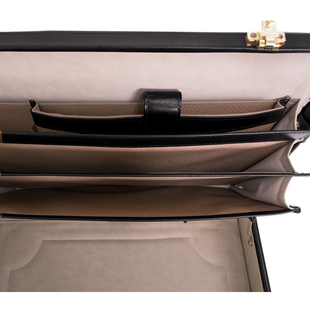 McKlein USA Daley 3.5" Leather Attache Briefcase