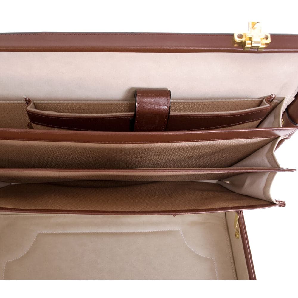 McKlein USA Reagan 3.5" Leather  Attache Briefcase