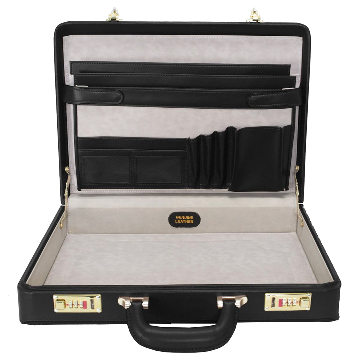 McKlein USA Reagan 3.5" Leather  Attache Briefcase