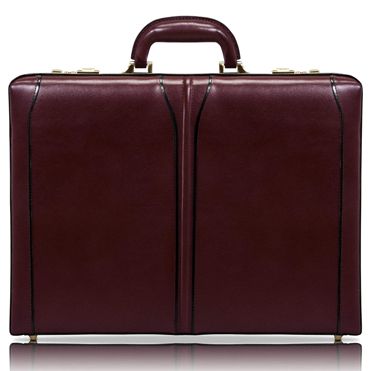 McKlein USA Lawson 3.5"  Leather Attache Briefcase