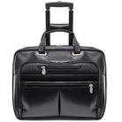 McKlein USA Wrightwood 17" Leather Wheeled Laptop Briefcase