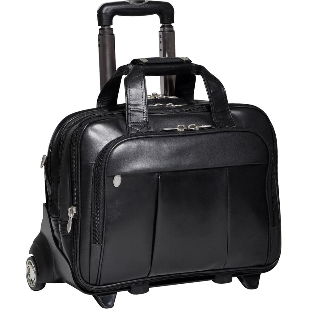 McKlein USA Damen 17" Leather Patented Detachable - Wheeled Laptop Briefcase