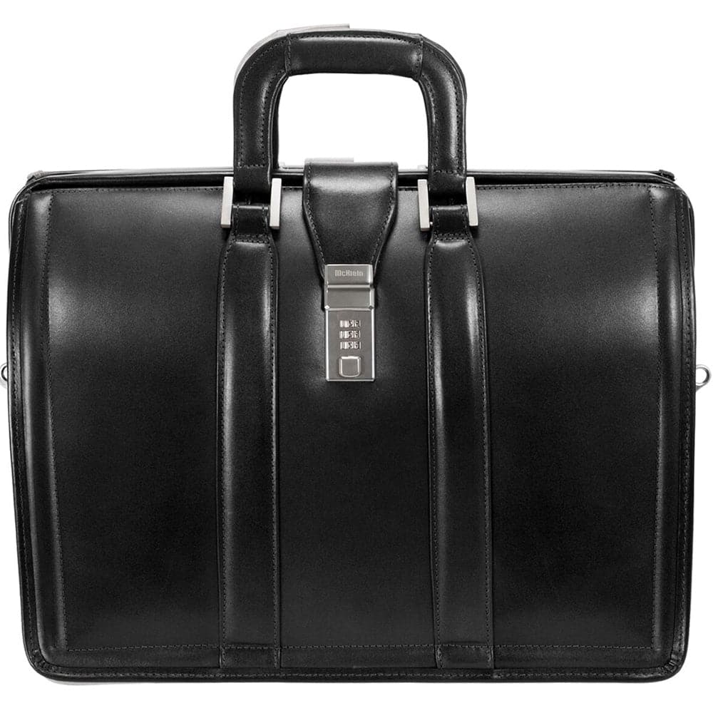McKlein USA Morgan 17" Leather Litigator Laptop Briefcase