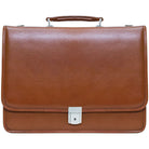 McKlein USA Lexington 15" Leather Flapover Double Compartment Briefcase