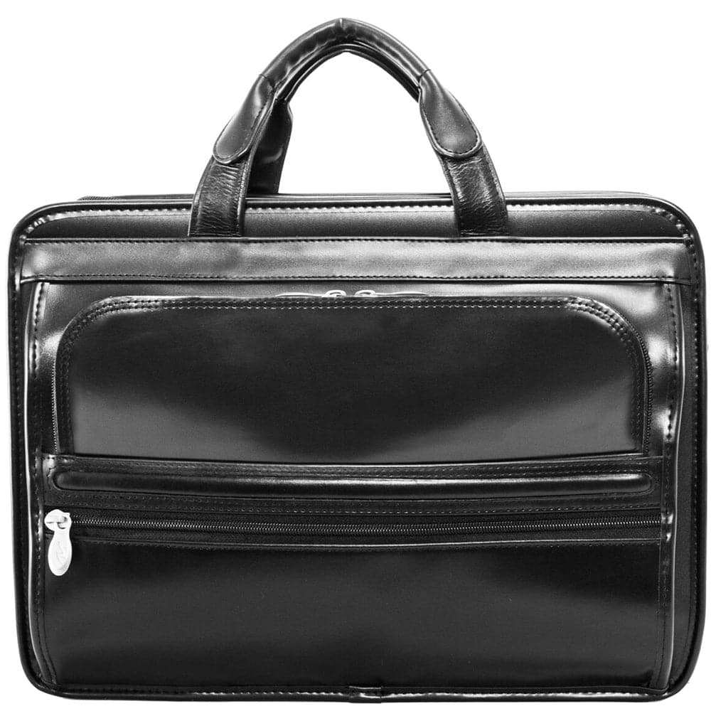 McKlein USA Elston 15" Leather Double Compartment Laptop Briefcase