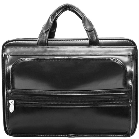 McKlein USA Elston 15" Leather Double Compartment Laptop Briefcase