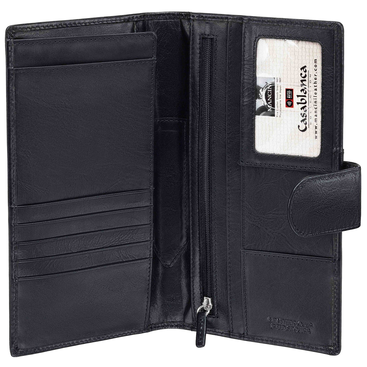 Mancini Casablanca RFID Secure Classic Passport / Travel Organizer