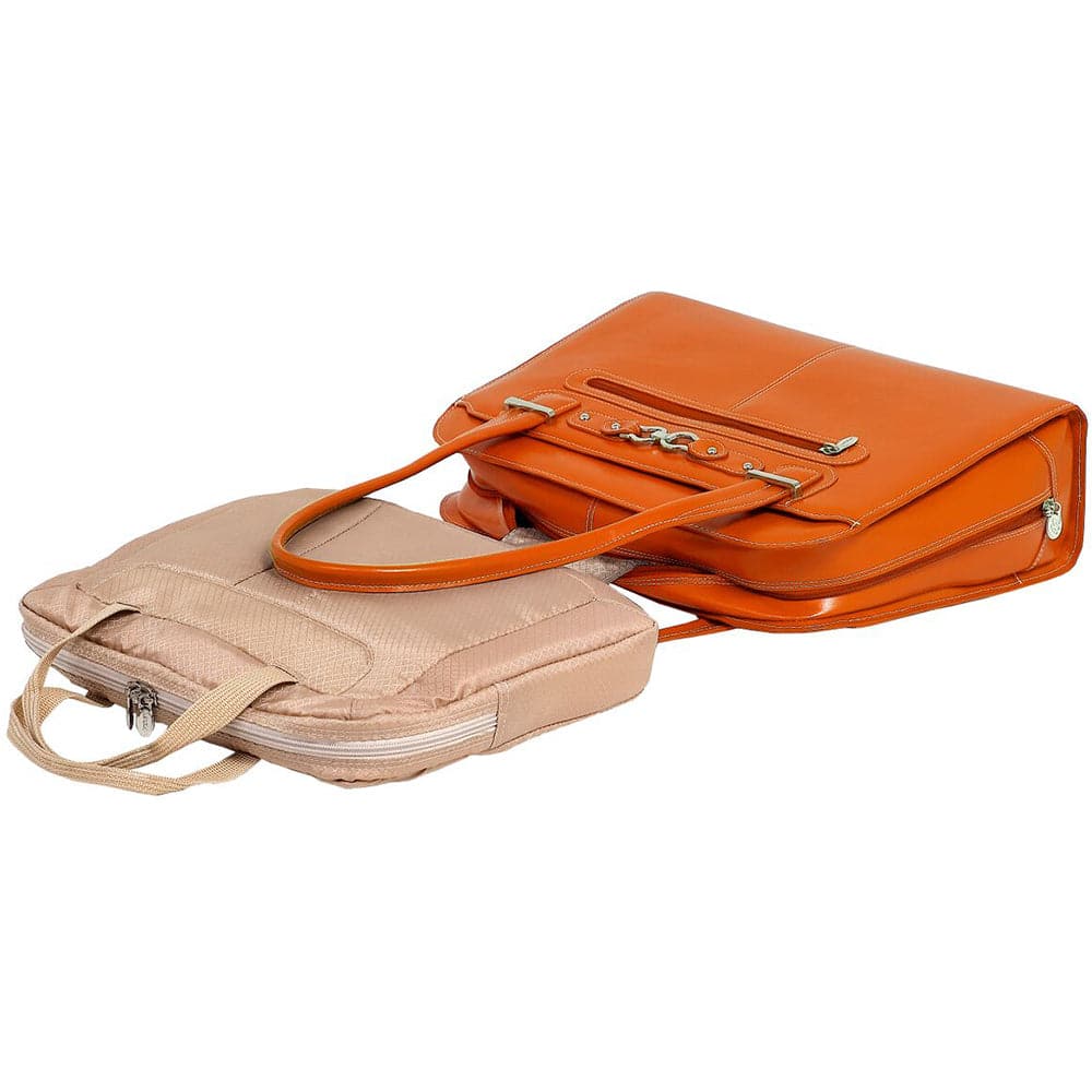 McKlein USA Oak Grove 15" Leather Fly-Through Checkpoint-Friendly Ladies' Laptop Briefcase