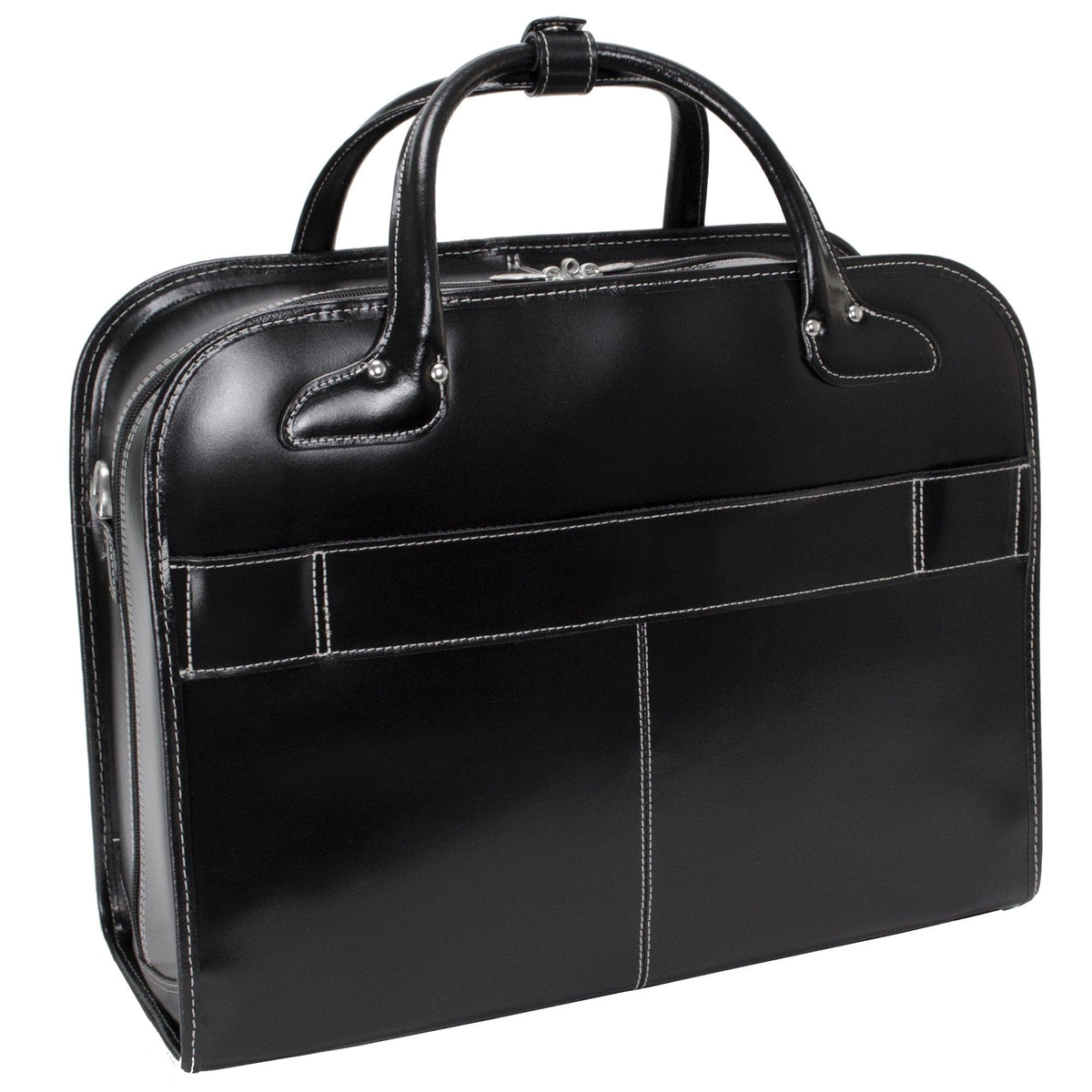 McKlein W Series Berkeley 15.4" Leather Patented Detachable-Wheeled Briefcase
