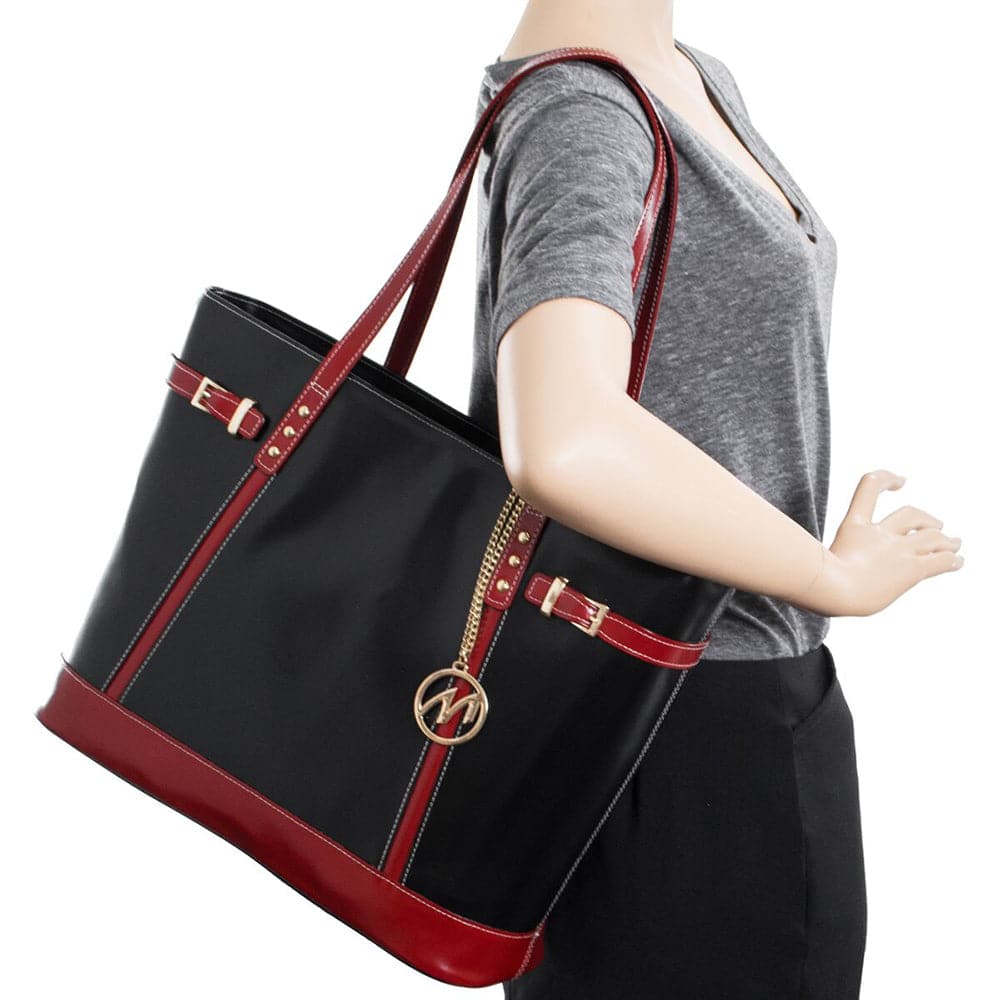 McKlein USA Serafina Leather Tote Bag with Tablet Pocket
