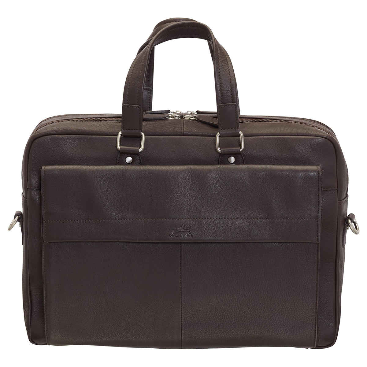 Mancini Colombian Double Compartment Briefcase for 16.25” Laptop and Tablet