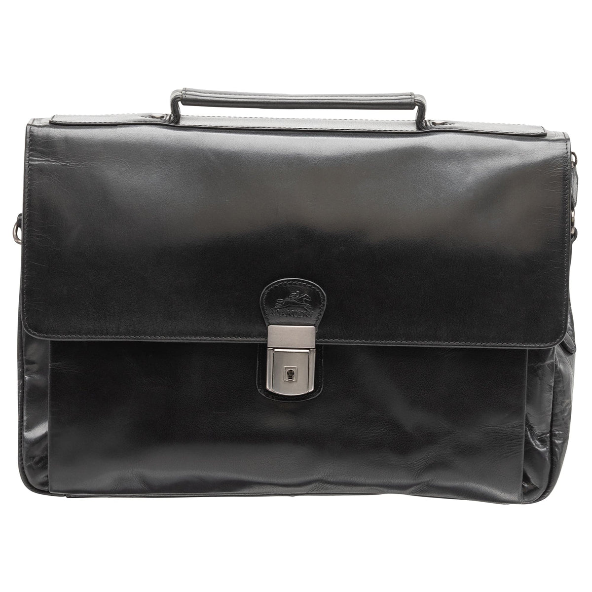 Mancini Buffalo Triple Compartment Briefcase for 15” Laptop