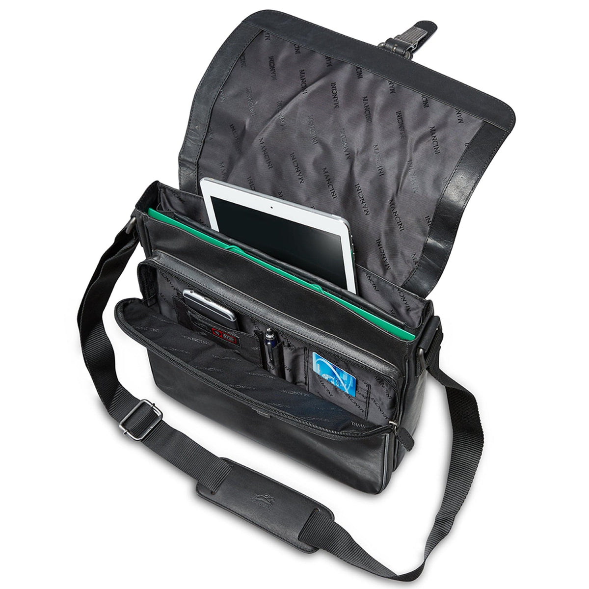 Mancini Buffalo Messenger Bag for 12'' Laptop / Tablet