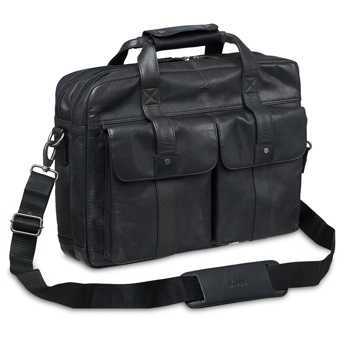Mancini Buffalo Double Compartment Briefcase for 15.6'' Laptop / Tablet