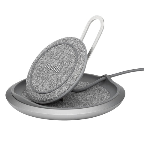 Moshi Lounge Q Wireless Charging Stand, Fast-charging with Adjustable-Height for all Phones