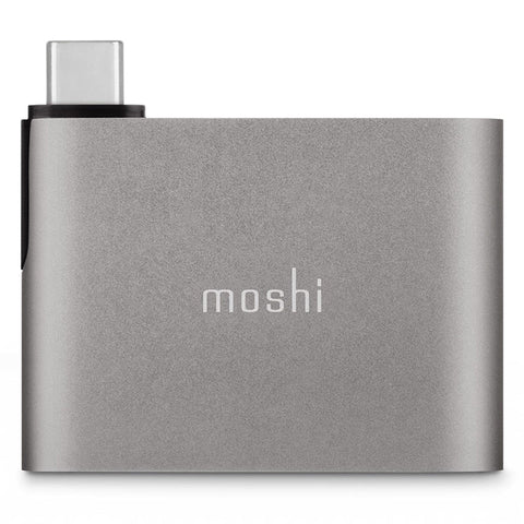 Moshi USB-C to HDMI Adapter with Charging, Supports 4K@60Hz and HDR - Titanium Grey