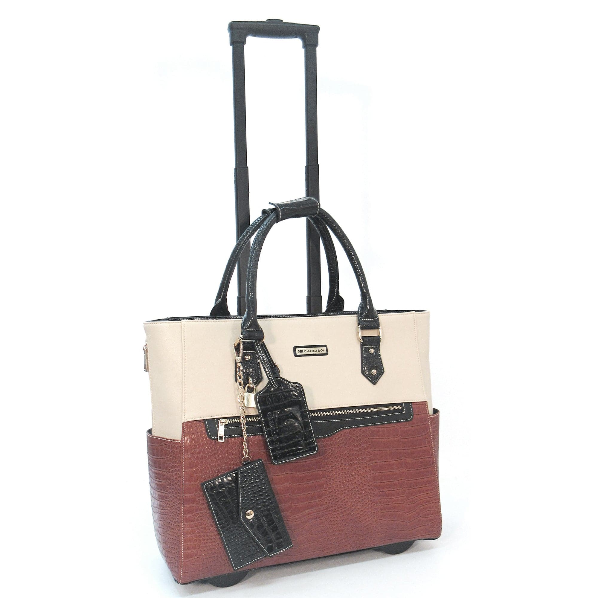 Cabrelli Carrie Croco Rolling Briefcase 717021U