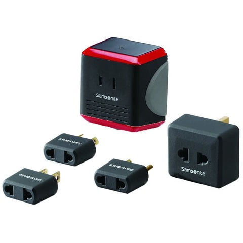 Samsonite Converter / Power Adapter Plug Kit W/ Pouch