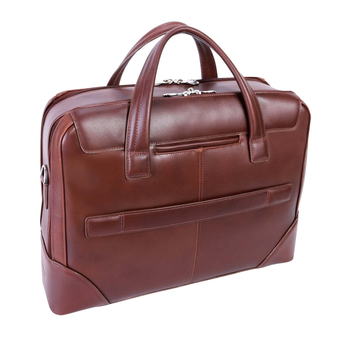 McKlein USA Harpswell 17" Leather Dual Compartment Laptop Briefcase