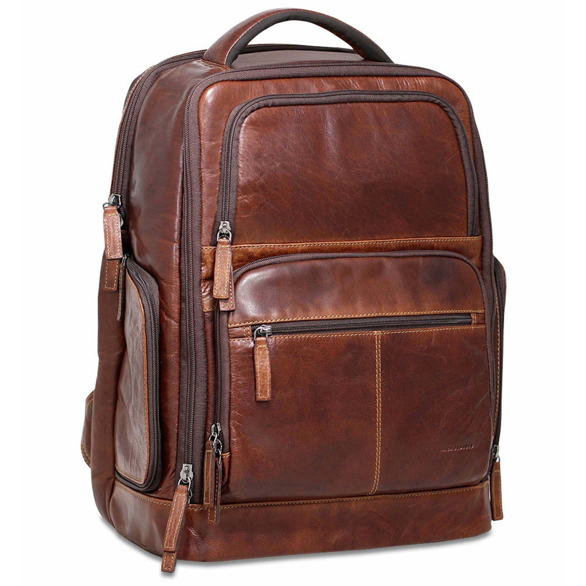 Jack Georges Voyager Buffalo Leather Backpack Cognac Brown Amazon.com: Jack Georges Voyager Professional Backpack #7516  main image 2
