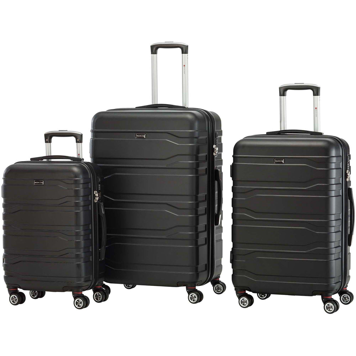 Mancini San Marino Lightweight 3 Piece Spinner Luggage Set